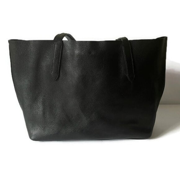 Coach Black Leather Tote - Picture 4 of 7